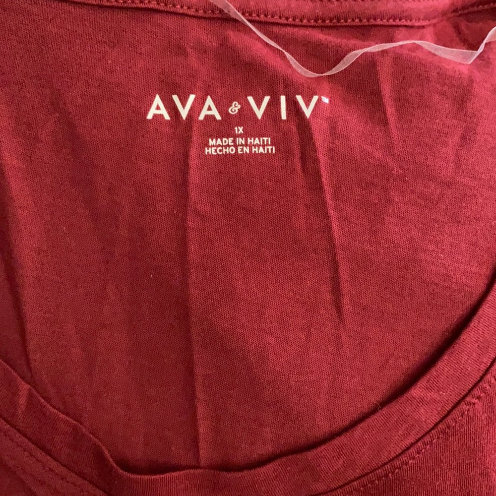 Ava & Viv scoopneeck long sleeve tee nice & light